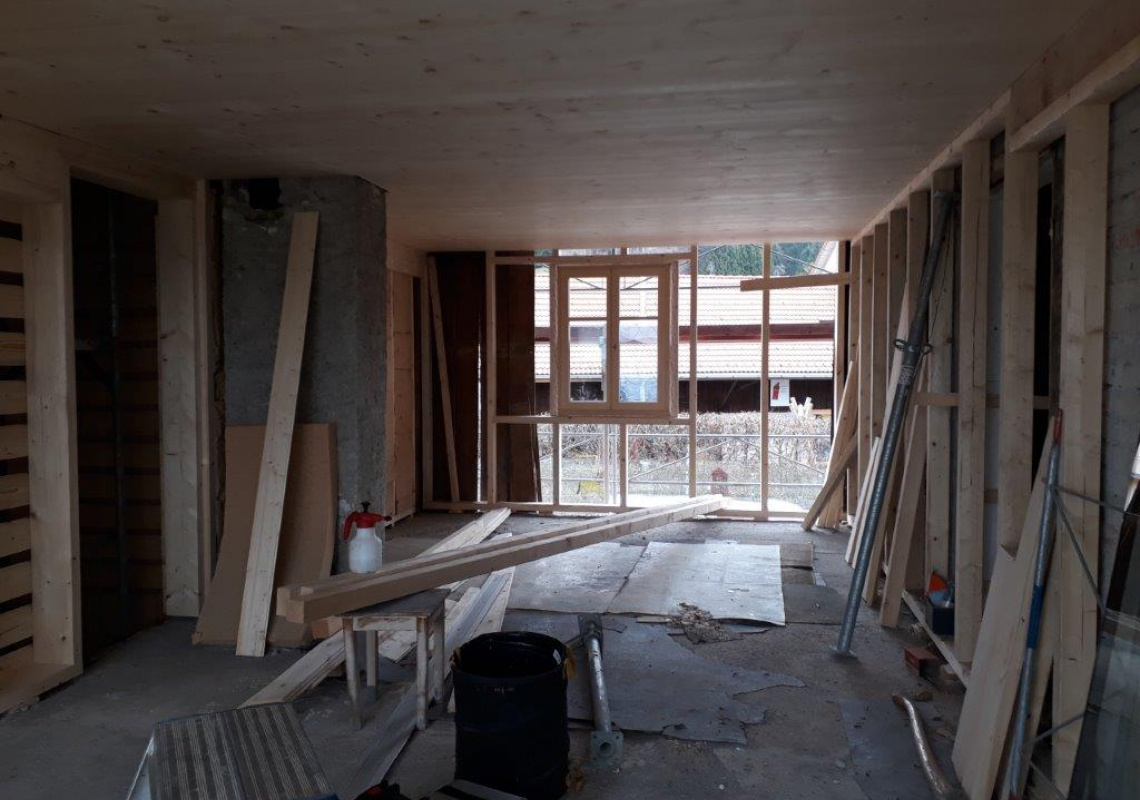 Einbau der neuen Fenster