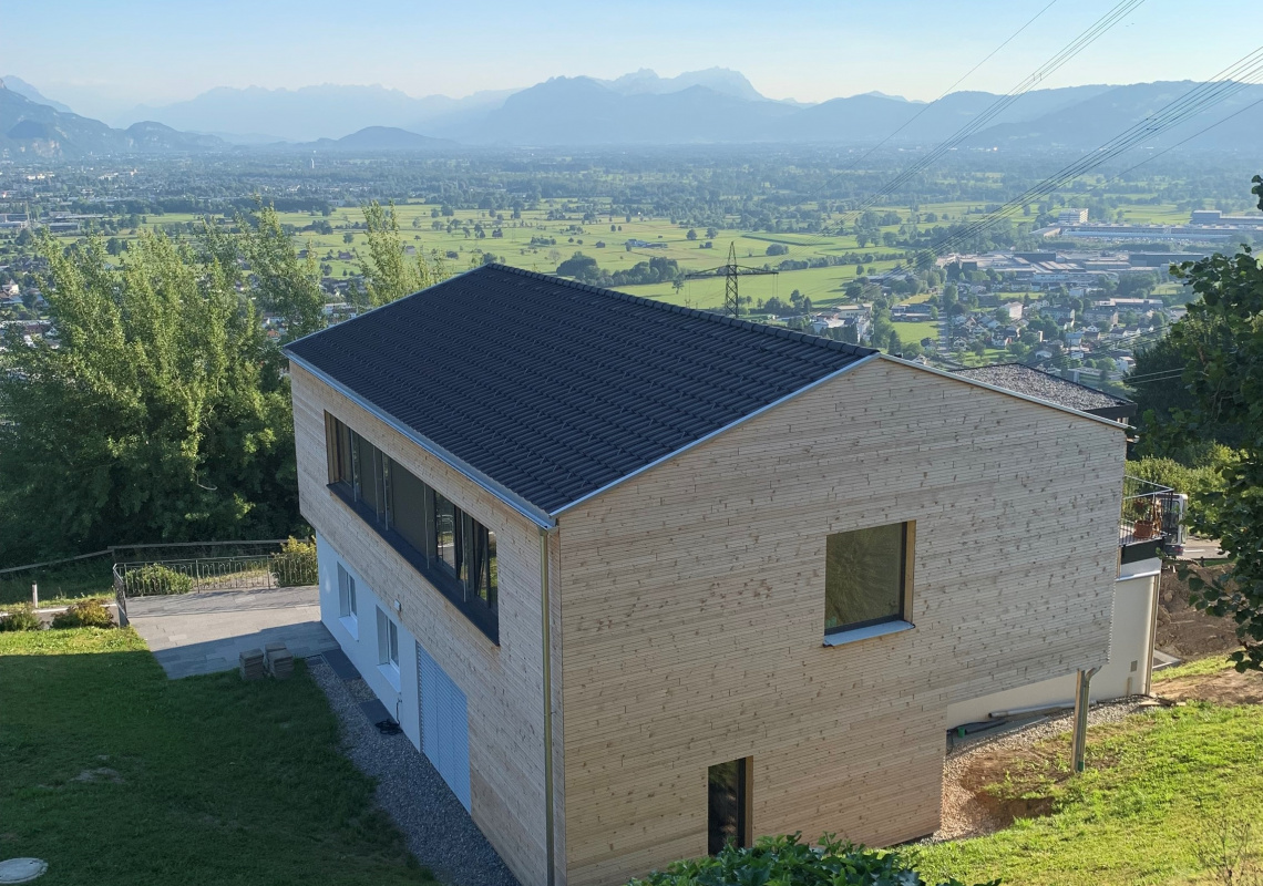 Blick vom Berg ins Tal