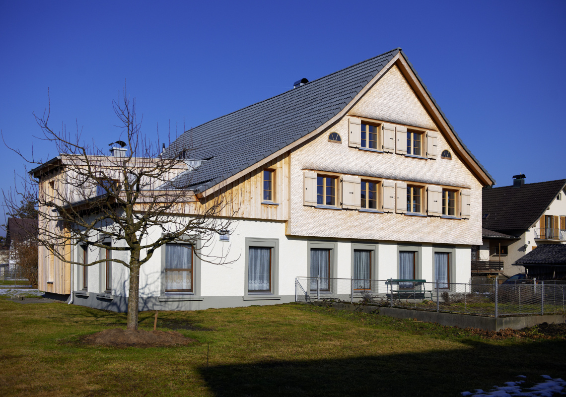 Das schön geschindelte Haus in neuem Glanz