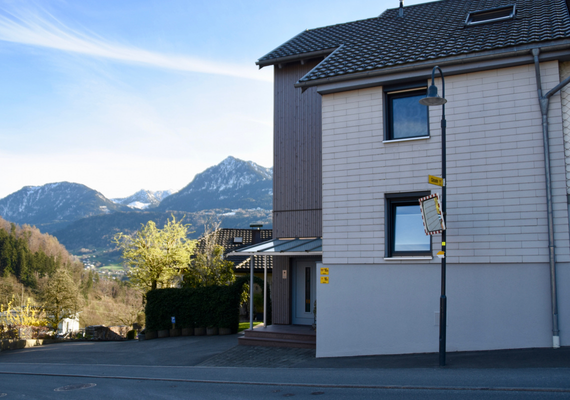 Haus nach der Sanierung und Erweiterung
