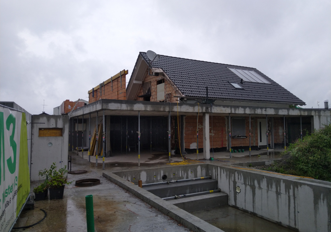 Verbindung zwischen Alt- und Neubau