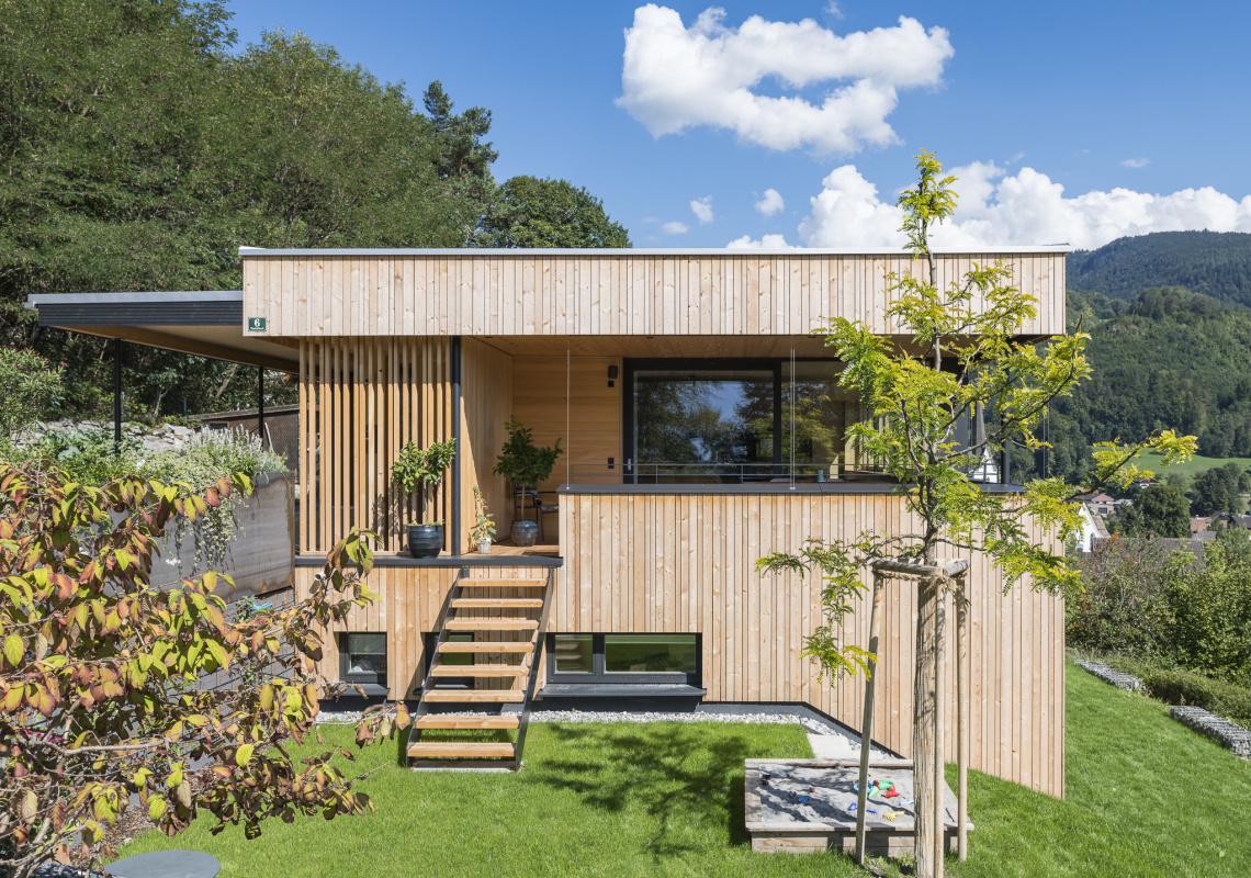 Gartenzugang über die Treppe