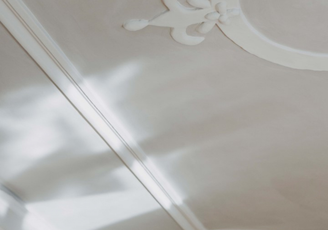 Detail Stuckdecke im Pfarrhaus