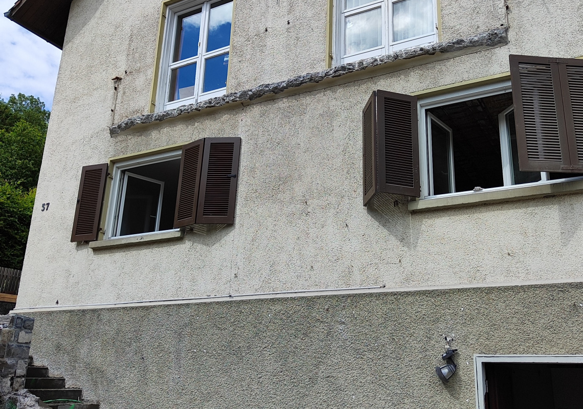 © privat Abbruch an der Außenfassade