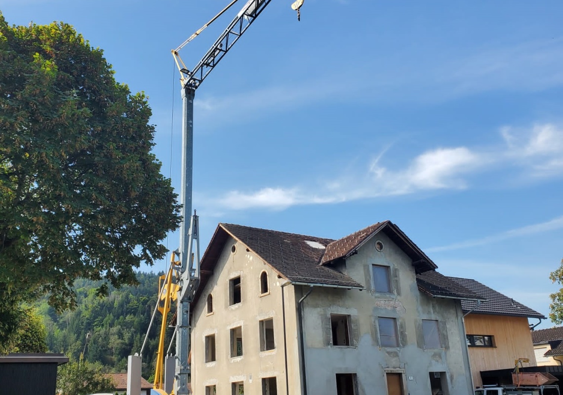 © privat Wohnhaus nach der Entkernung