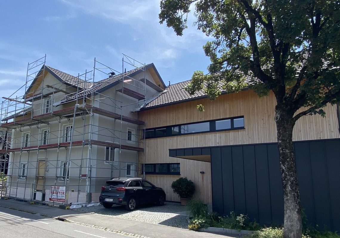 © privat die neue Fassade entsteht