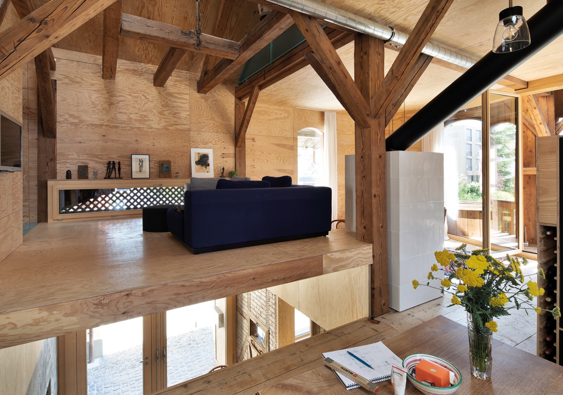 Wohnbereich im Dachgeschoss