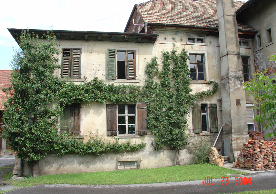 Der Zubau im Südosten vor der Sanierung