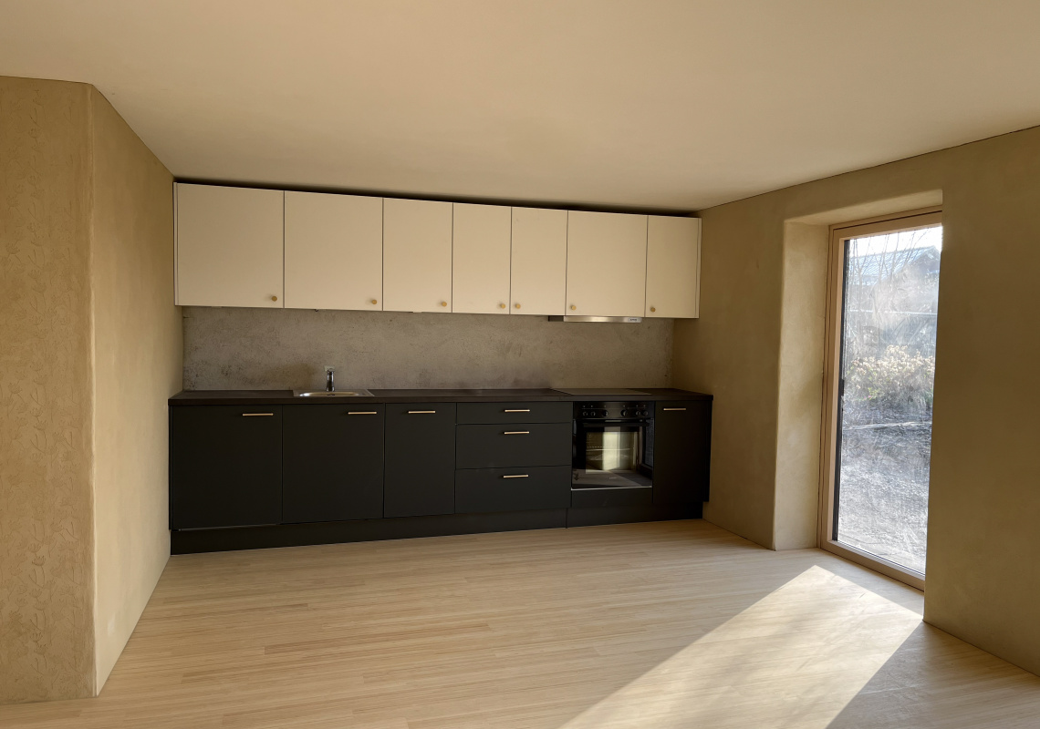 Die Küche in der Einliegerwohnung
