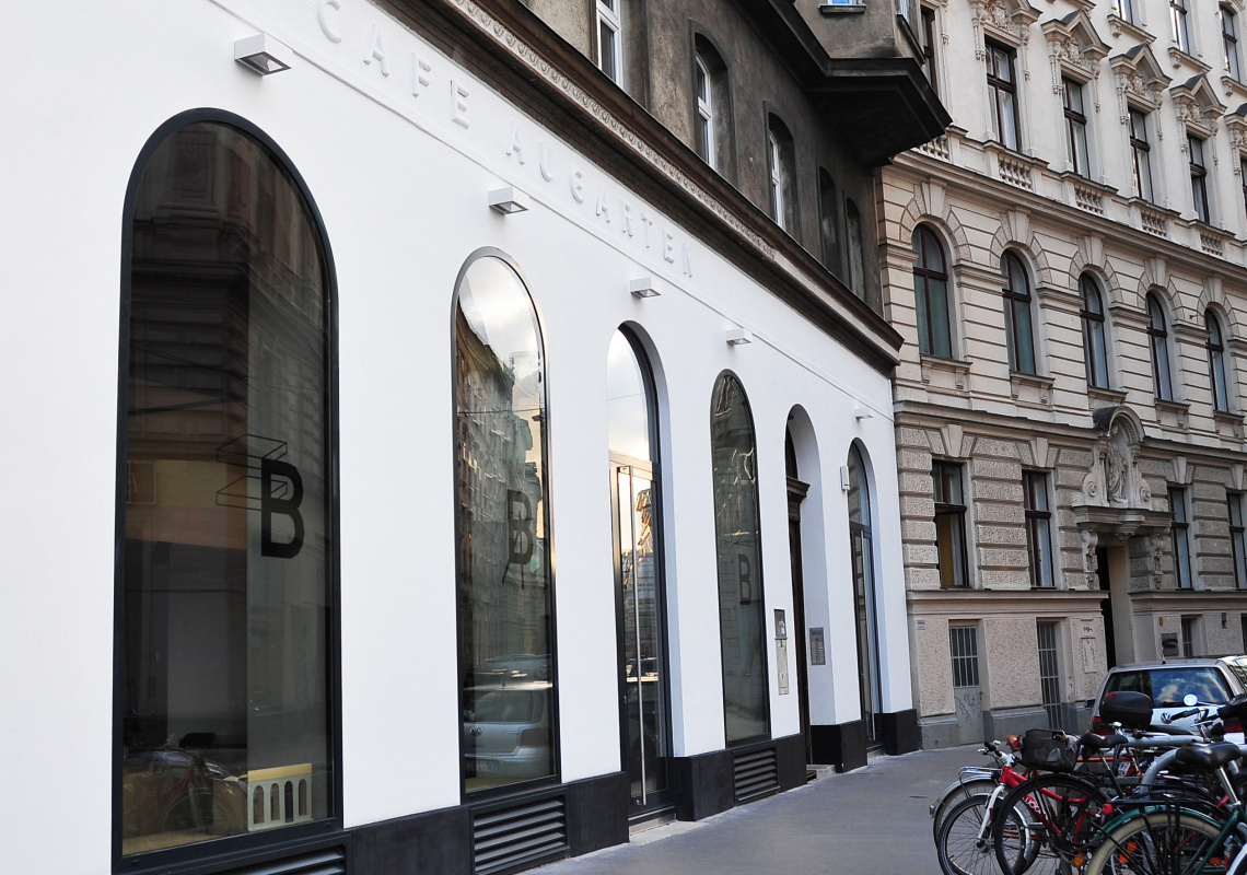 Die sanierte Fassade in der Kleinen Pfarrgasse, Leopoldstadt - Wien 